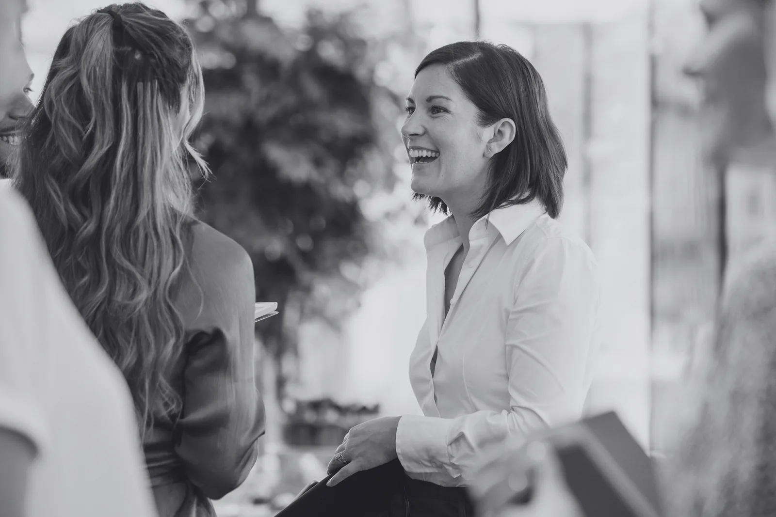 Colleagues in discussion